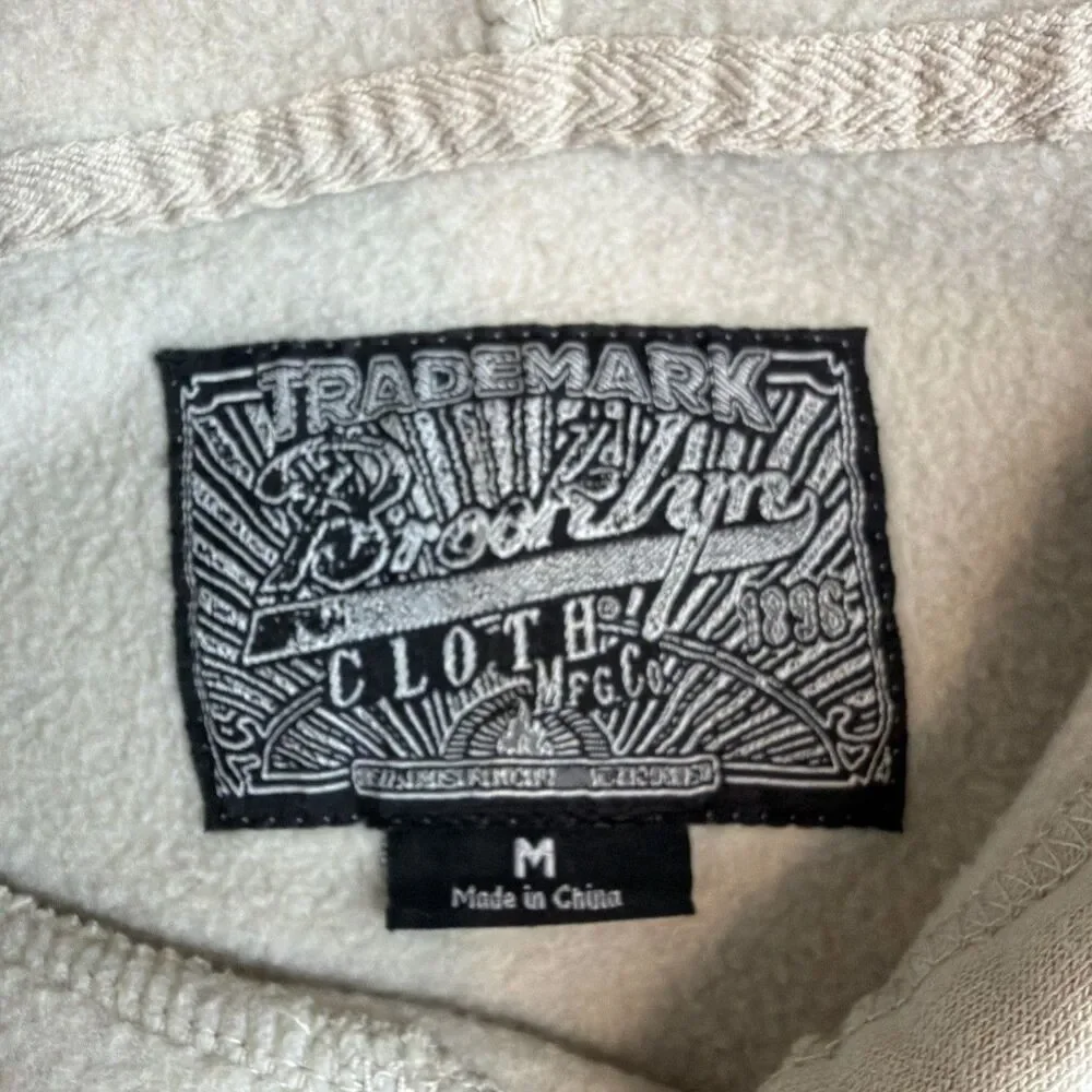 Brooklyn Cloth Mfg Co Trippy World Hoodie Rare Color Way Unisex Med EUC